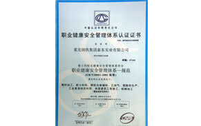職業(yè)健康安全管理體系證書(shū) 職業(yè)健康安全管理體系證書(shū)