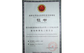 ?；钒踩珮?biāo)準(zhǔn)化證書(shū)